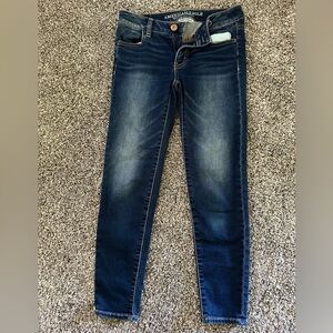 American Eagle Jean Capri Jeggings Crop Size 0 Long